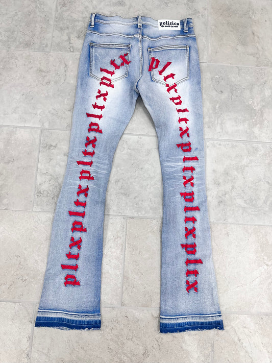 Politics Stacked Jeans