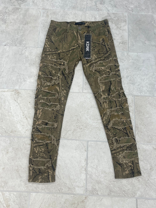 KDNK skinny jeans “Real Tree Green”