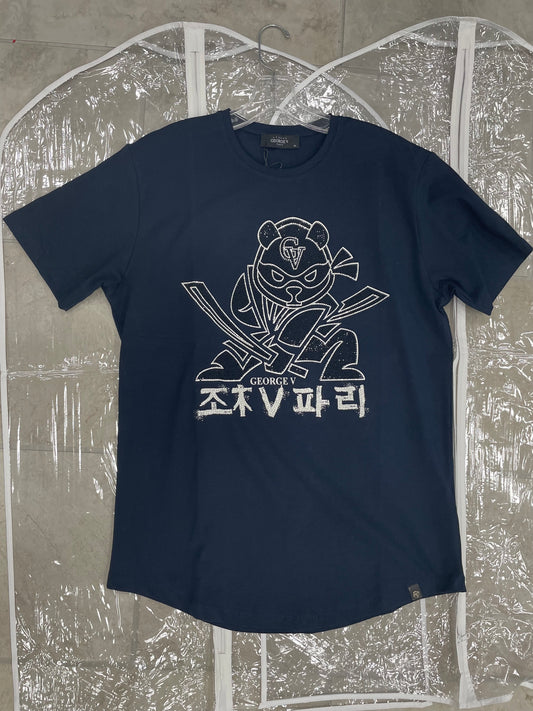 GEORGE V “Ninja bear Rhinestone Tee