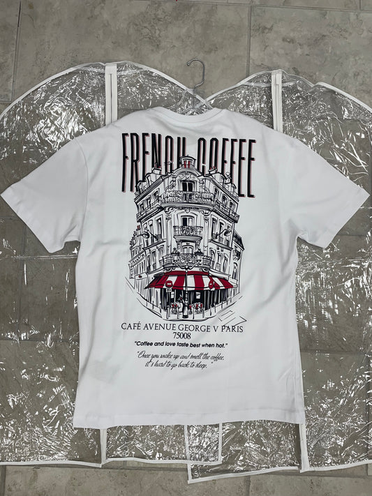 GEORGE V “French Coffee Tee”(White)